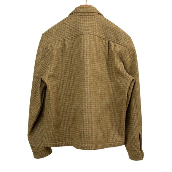 BNWOT - Paratodo London 68 jacket in olive and brown houndstooth wool - MiUSA - Picture 3 of 10